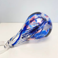 Load image into Gallery viewer, Glass Wishing Drop - blue loop
