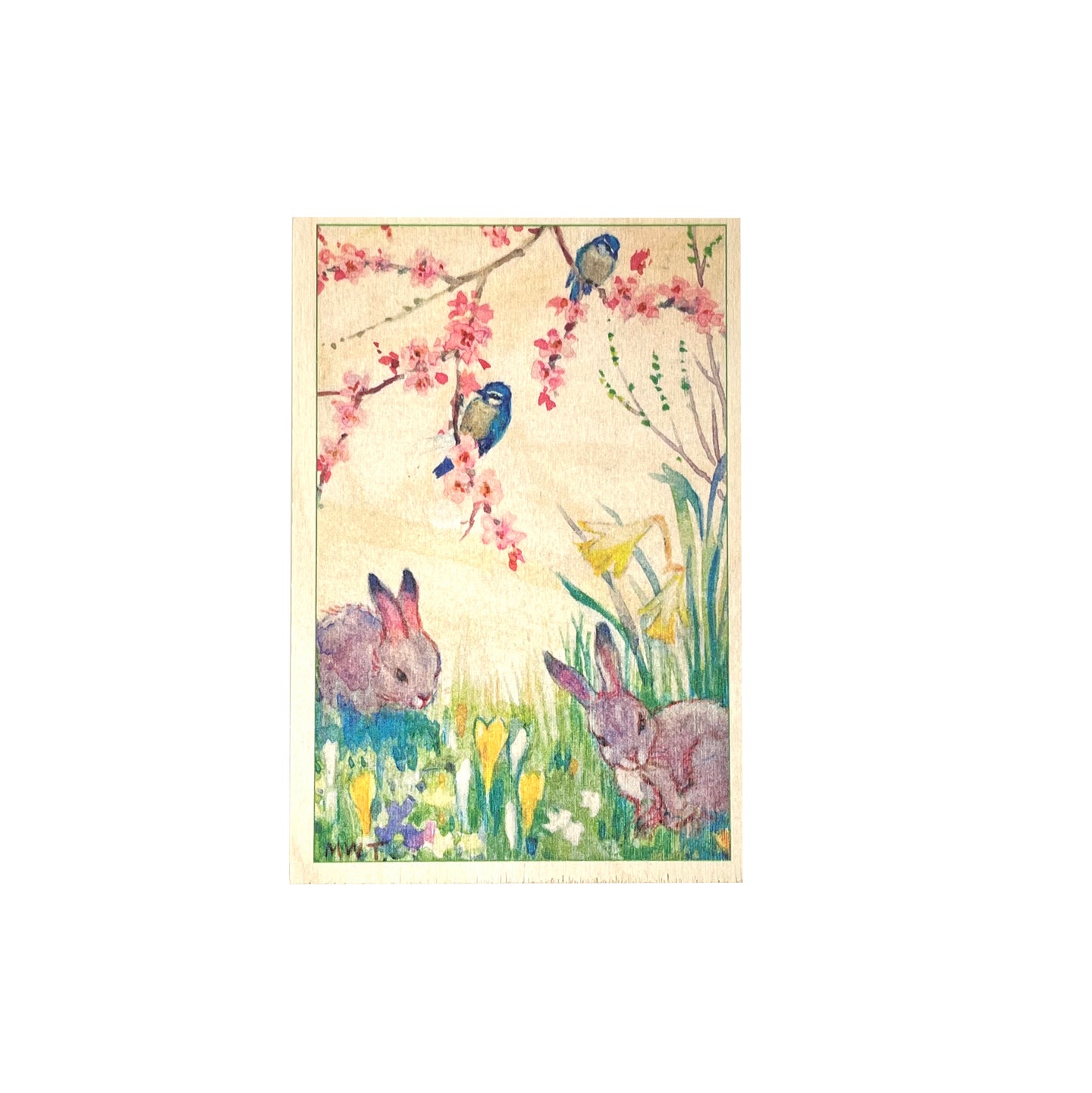 Wooden postcard - Happy Easter 5