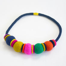 Load image into Gallery viewer, Felt bead necklace - multicolour
