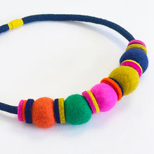 Load image into Gallery viewer, Felt bead necklace - multicolour
