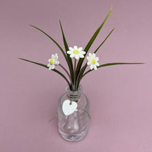 Load image into Gallery viewer, Triple ceramic flower in a bottle - Daisy
