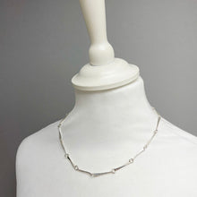 Load image into Gallery viewer, Silver long link chain necklace
