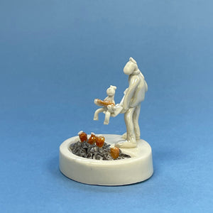 Ceramic sculpture - carrot digger