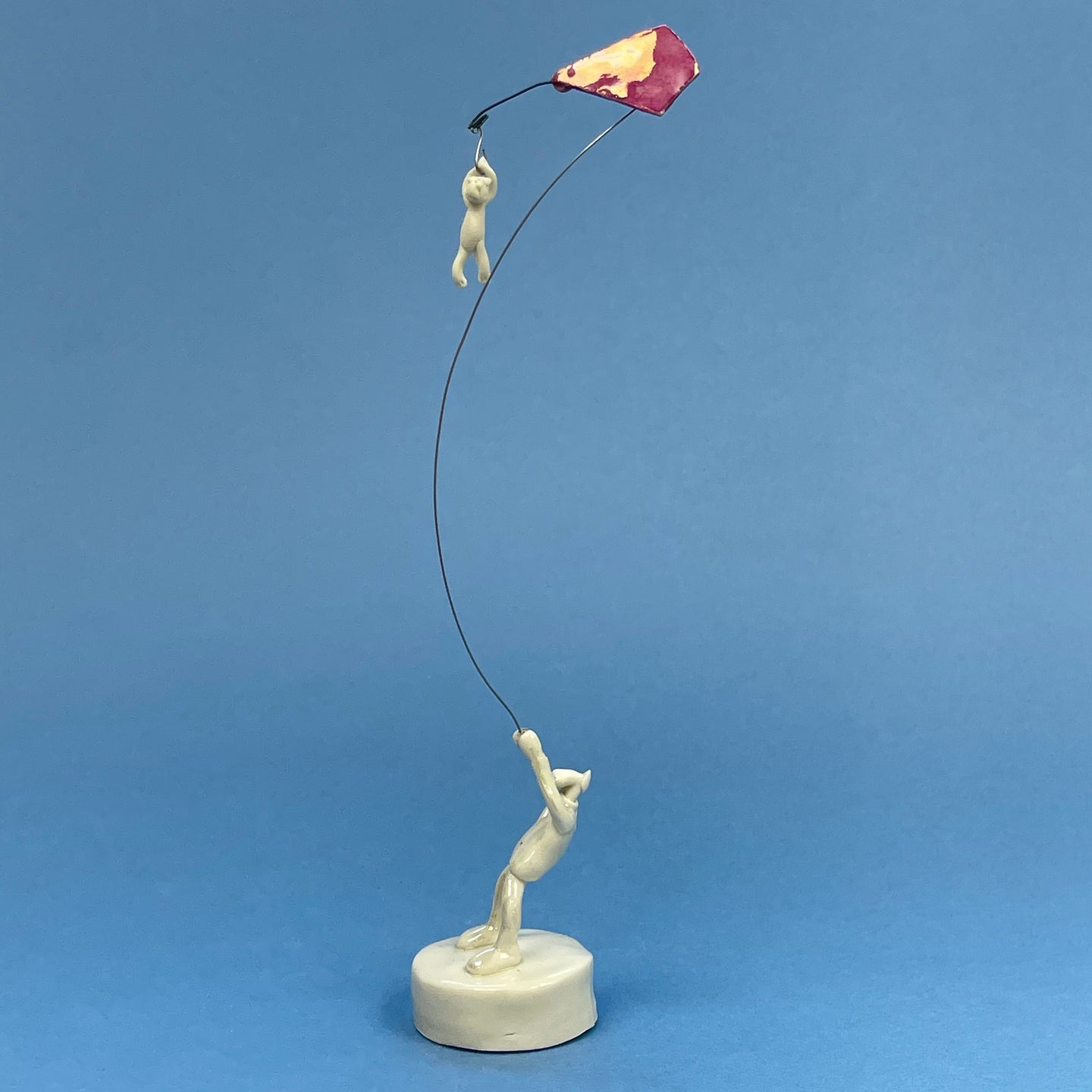 Ceramic sculpture - kite red