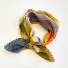 Load image into Gallery viewer, Hand dyed linen scarf 9
