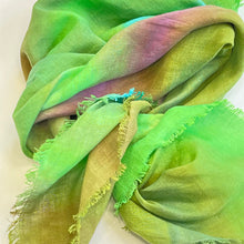 Load image into Gallery viewer, Hand dyed linen scarf 8
