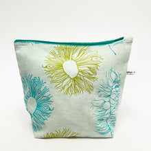 Load image into Gallery viewer, Large duck egg blue cotton wash bag
