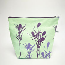 Load image into Gallery viewer, Large mint cotton wash bag
