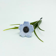 Load image into Gallery viewer, Blue Anemone- ceramic flower in a bottle
