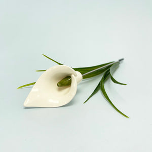 Calla Lily - ceramic flower in a bottle