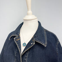 Load image into Gallery viewer, Enamel heart pendant - blue / red
