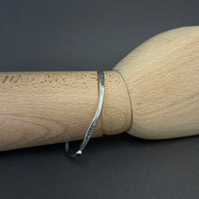 Load image into Gallery viewer, Silver bangle - Faith, hope &amp; love

