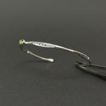 Load image into Gallery viewer, Silver bangle - Faith, hope &amp; love
