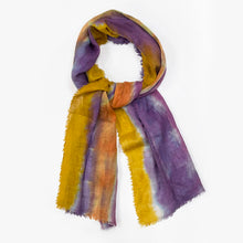 Load image into Gallery viewer, Hand dyed linen shawl 5
