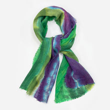 Load image into Gallery viewer, Hand dyed linen shawl 2
