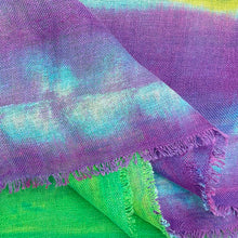 Load image into Gallery viewer, Hand dyed linen shawl 2

