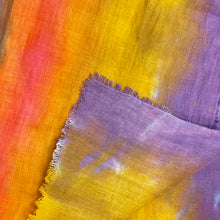 Load image into Gallery viewer, Hand dyed linen shawl 4
