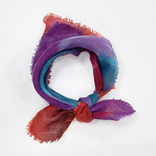 Load image into Gallery viewer, Hand dyed linen scarf 4

