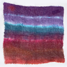 Load image into Gallery viewer, Hand dyed linen scarf 4
