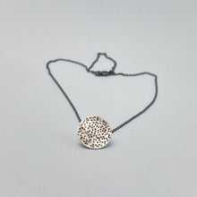 Load image into Gallery viewer, Small silver disk pendant 3
