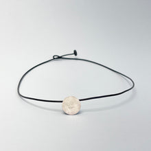 Load image into Gallery viewer, Small silver disk pendant 4
