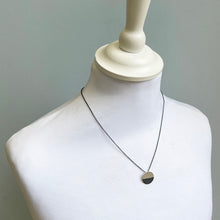 Load image into Gallery viewer, Small silver disk pendant 2
