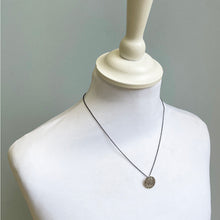 Load image into Gallery viewer, Small silver disk pendant 3
