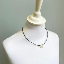 Load image into Gallery viewer, Small silver disk pendant 4
