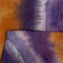 Load image into Gallery viewer, Hand dyed linen loop scarf 6
