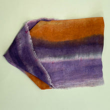 Load image into Gallery viewer, Hand dyed linen loop scarf 6
