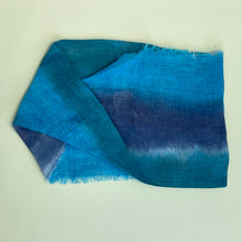 Load image into Gallery viewer, Hand dyed linen loop scarf 5
