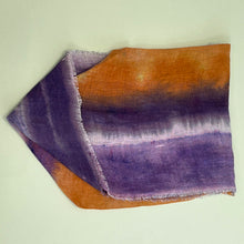 Load image into Gallery viewer, Hand dyed linen loop scarf 3
