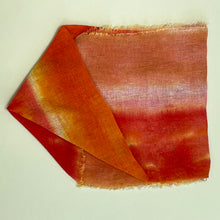 Load image into Gallery viewer, Hand dyed linen loop scarf 8
