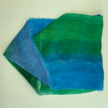 Load image into Gallery viewer, Hand dyed linen loop scarf 10
