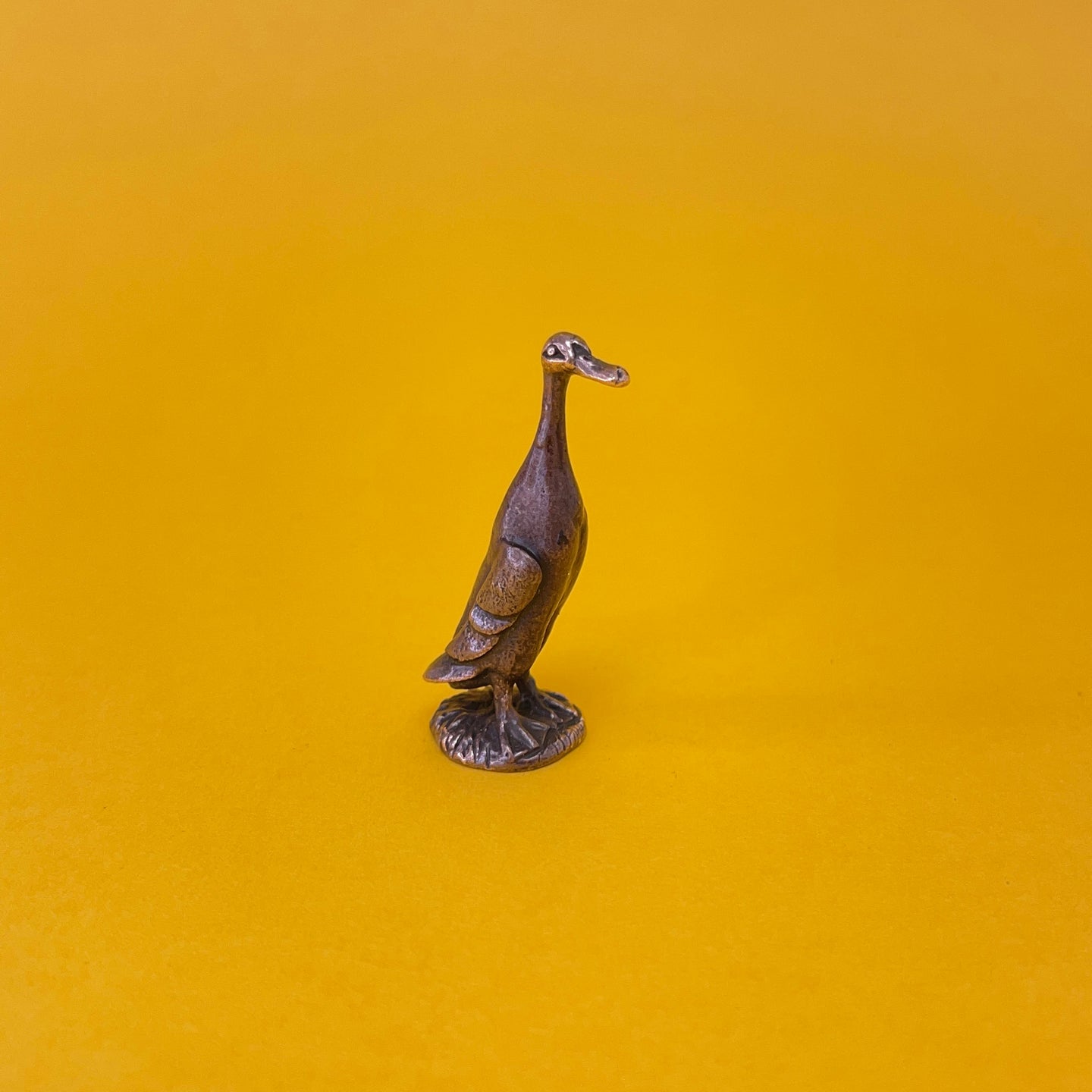 Runner Duck miniature bronze sculpture