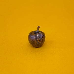 Apple miniature bronze sculpture