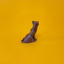 Load image into Gallery viewer, Sitting Cat miniature bronze sculpture
