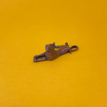Load image into Gallery viewer, Lying Cat miniature bronze sculpture
