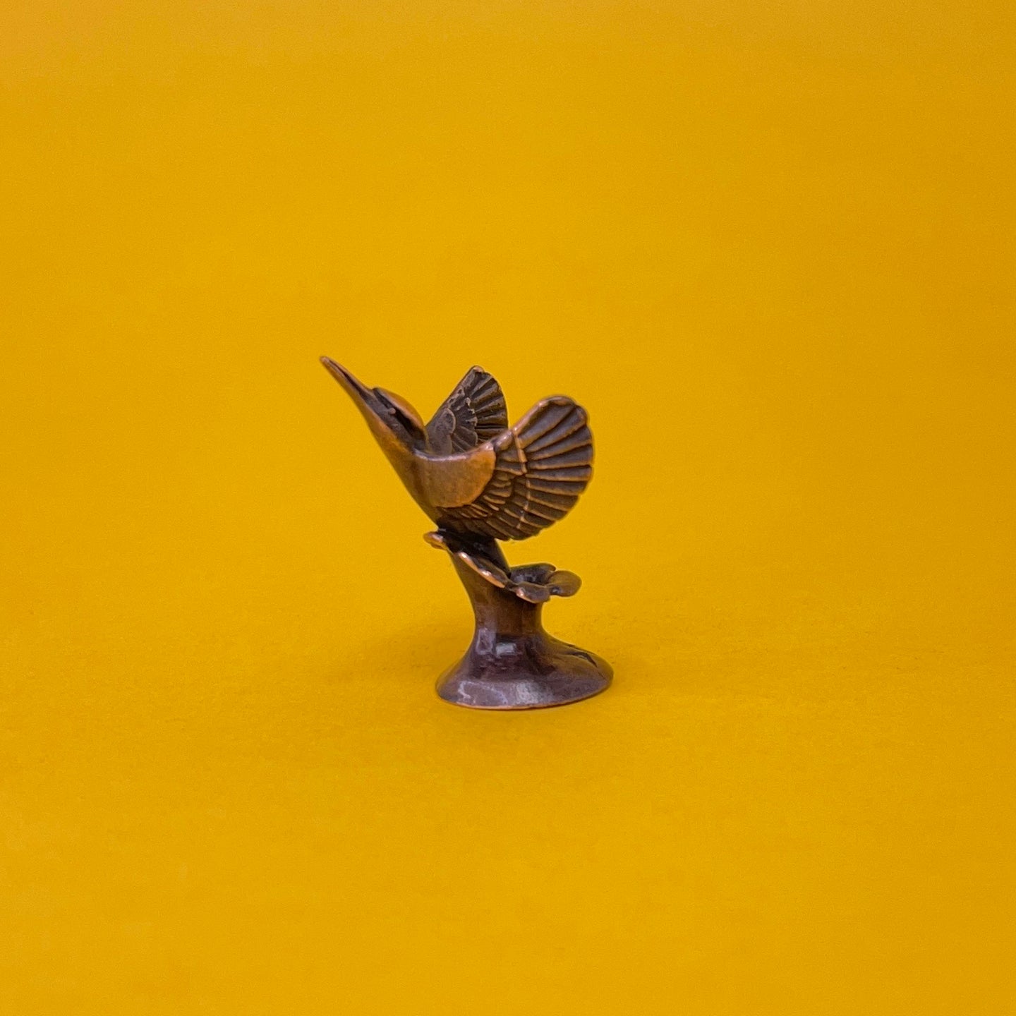 Kingfisher miniature bronze sculpture