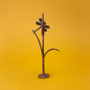 Dragonfly miniature bronze sculpture