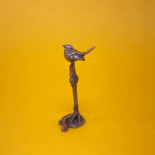 Load image into Gallery viewer, Robin miniature bronze sculpture
