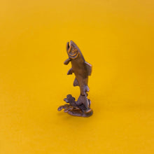 Load image into Gallery viewer, Salmon miniature bronze sculpture

