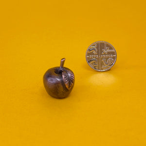 Apple miniature bronze sculpture