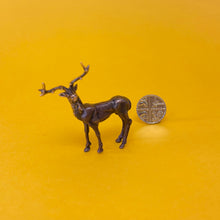 Load image into Gallery viewer, Stag miniature bronze sculpture
