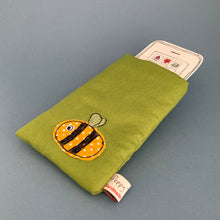 Load image into Gallery viewer, Phone / glasses pouch - busy bee
