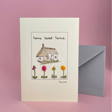 Load image into Gallery viewer, Card with felt detail - home sweet home (c9a)
