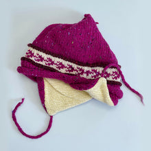 Load image into Gallery viewer, Chenille lined hand knit woollen hat - 3
