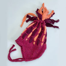 Load image into Gallery viewer, Woolly hat hand knit with tassels - 4
