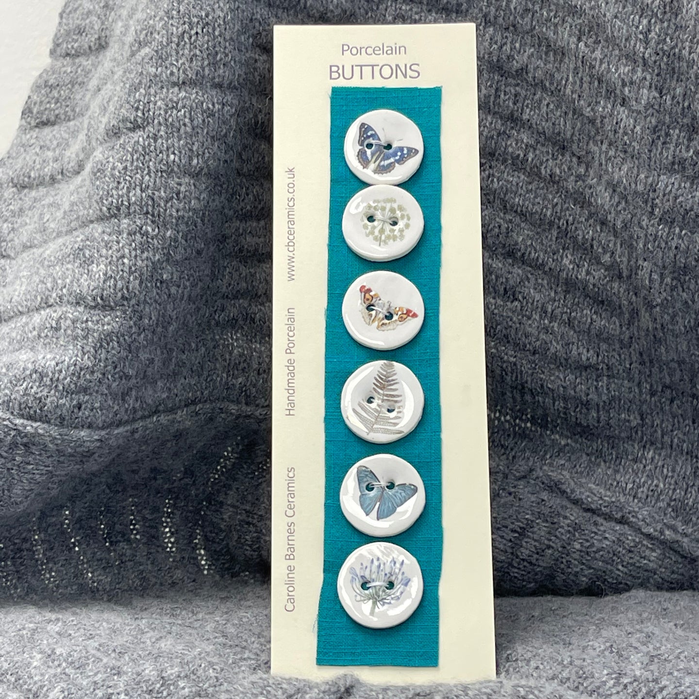 Porcelain button pack 5