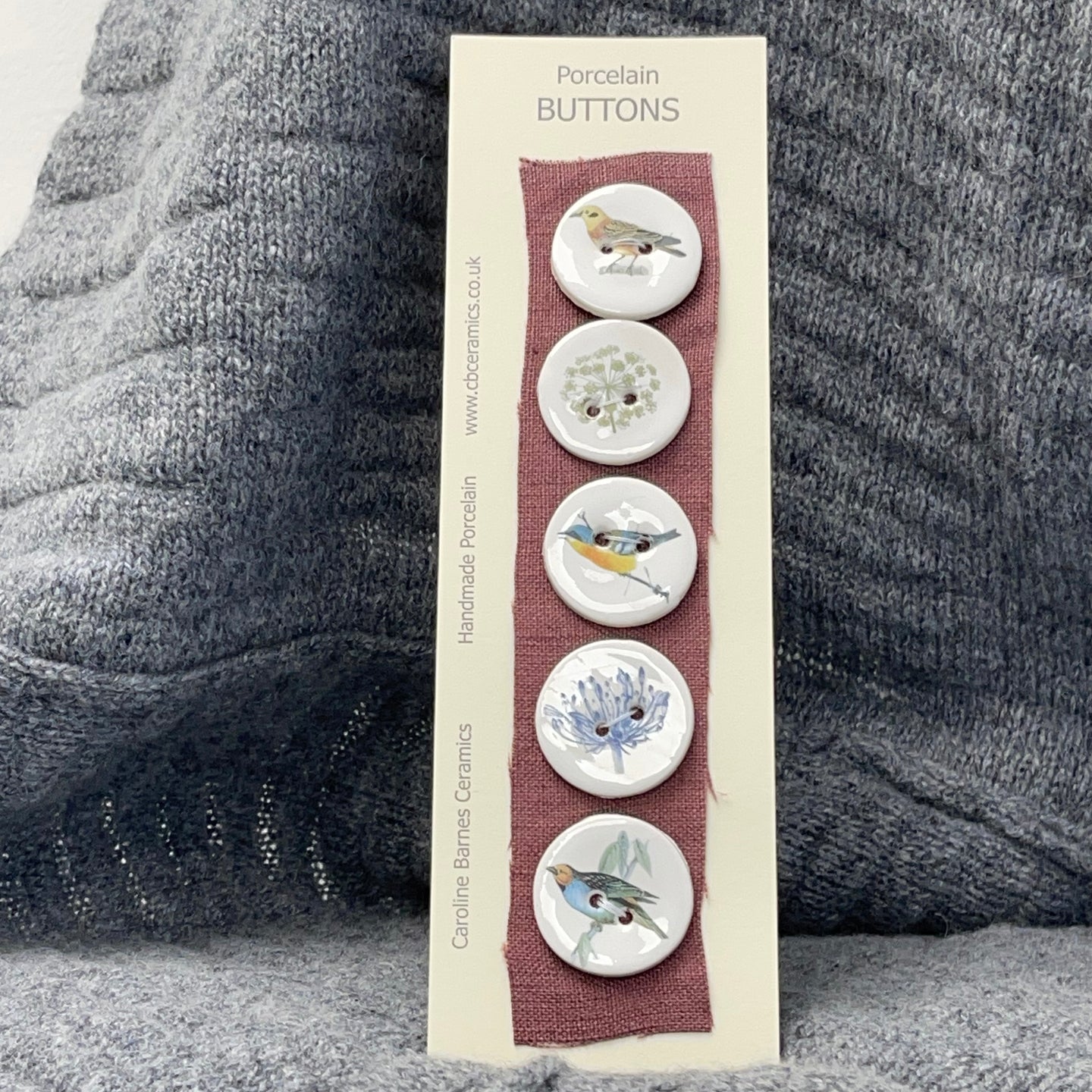 Porcelain button pack 4